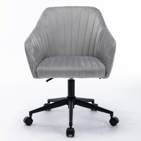 Velvet Office Chair%2CRed 